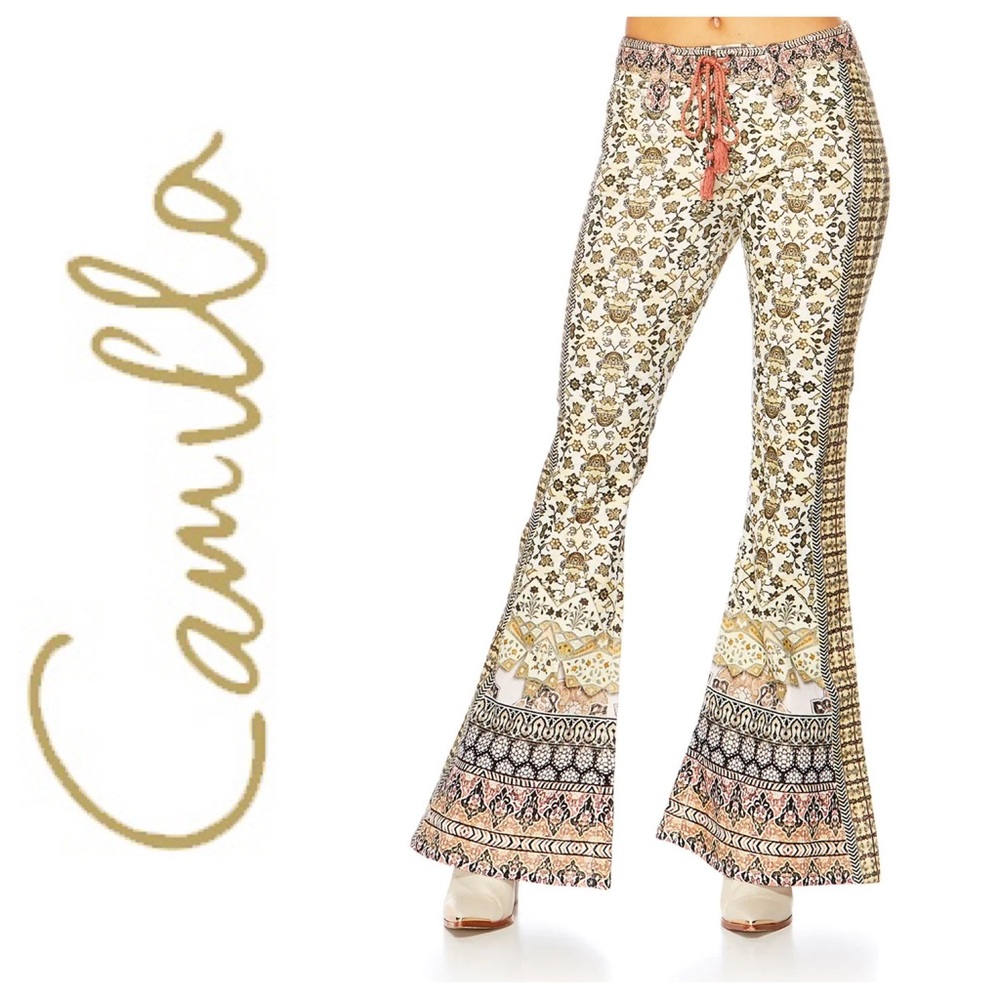 🌸 Camilla Soul Sisters Cordroy Stretch Flared Trouser Small